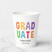 Papiercup der Fun Graduierungspartei ausgeschriebe Pappbecher (Vorderseite)