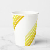 Papiercup - Schattierungen aus gelben, diagonalen Pappbecher (Rechts)