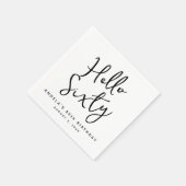 Papierdekoration aus dem 60. Party, elegante Kalli Serviette (Ecke)