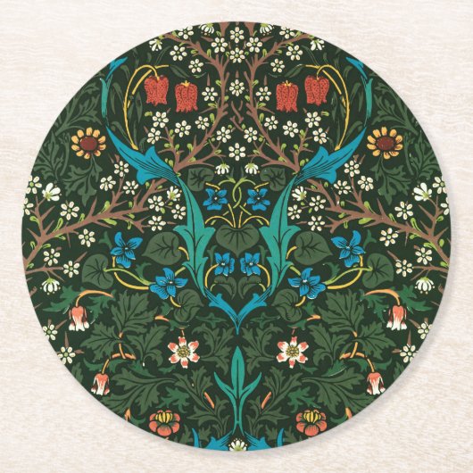 PAPIERDESIGN WILLIAM MORRIS "TULIPS" UNTERSETZER (Vorderseite)