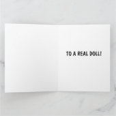 PAPIERDOLL-12x18 BIRTHDAY-KARTE FÜR MÄDCHEN Karte (Innenseite)