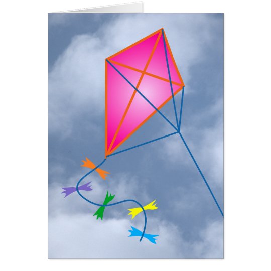 Papierdrache kite karte