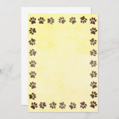 Papierdruckpapier für alte Druckfarben Einladung (Vorne/Hinten)