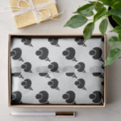 Papiere aus schwarz-weißem Gewebe Seidenpapier (Geschenk)