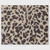 Papiere für die Papierherstellung aus Braunleopard Geschenkpapier (Flach)