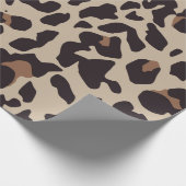 Papiere für die Papierherstellung aus Braunleopard Geschenkpapier (Ecke)