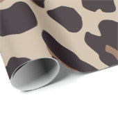 Papiere für die Papierherstellung aus Braunleopard Geschenkpapier (Rolleneckpunkt)