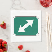 Papiere für doppelte Richtung Napkins Serviette (Beispiel)