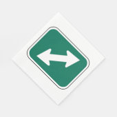 Papiere für doppelte Richtung Napkins Serviette (Ecke)