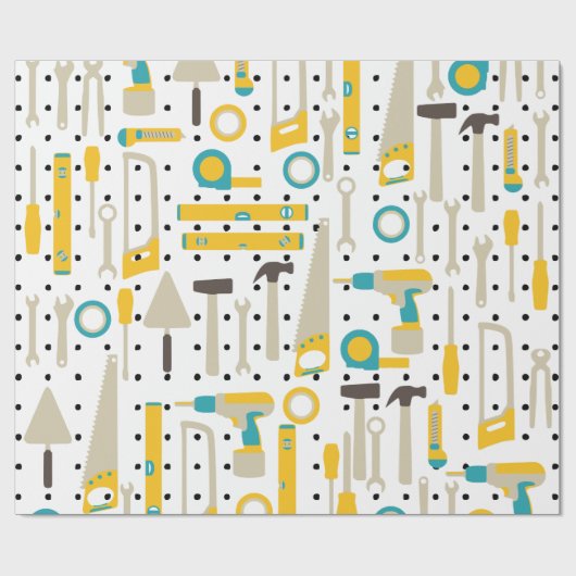 Papiere für Hardware- und Bauwerkzeuge Geschenkpapier (Flach)