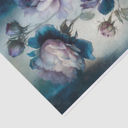 Papiere mit Lila Rose Seidenpapier (Ausschnitt)