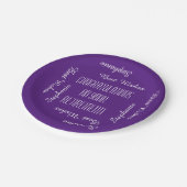 Papiere, Party für die Wiederholung von Bezeichnun Pappteller (Schrägansicht)