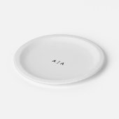 Papiere Teller, 7" runder Papiere Teller (Schrägansicht)