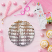 Papiere Teller Beige Net (Party)