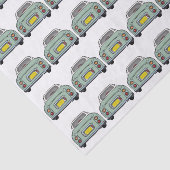 Papiere zum Muster des grünen Figaro-Autos Seidenpapier (Ausschnitt)