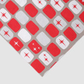 Papiere zum Retro-Rot-Sternexplosionen Seidenpapier (Ausschnitt)