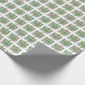 Papiere zum Umblättern von quadratischen Bäumen Geschenkpapier (Ecke)