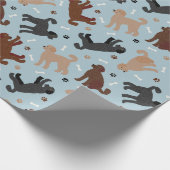 Papiere zum Verpacken von Labradoodalen Geschenkpapier (Ecke)