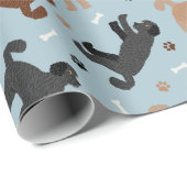 Papiere zum Verpacken von Labradoodalen Geschenkpapier (Rolleneckpunkt)