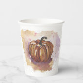 Papieren-Kürbis Pappbecher (Vorderseite)