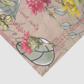 Papierentpackung - Blumenmuster-Blätter Postkarte Seidenpapier (Detail)