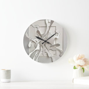 Papierexplosion Große Wanduhr