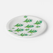 Papierfächer für Teller (Schrägansicht)