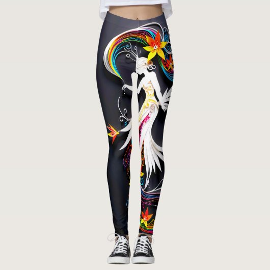 Papierfashionista Leggings (Vorderseite)