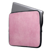 Papierfeder mit rosa Rose Laptopschutzhülle (Vorderseite Links)