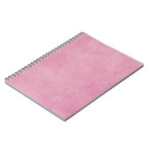 Papierfeder mit rosa Rose Notizblock (Linke Seite)