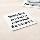 Papierfehler-Untersetzer Rechteckiger Pappuntersetzer (angewinkelt)