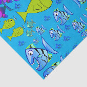 Papierfisch aus dekorativem Gewebe Seidenpapier (Ausschnitt)