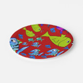 Papierfisch für Teller (Schrägansicht)