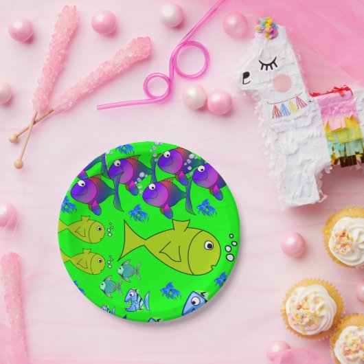 Papierfisch für Teller (Party)