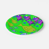 Papierfisch für Teller (Schrägansicht)