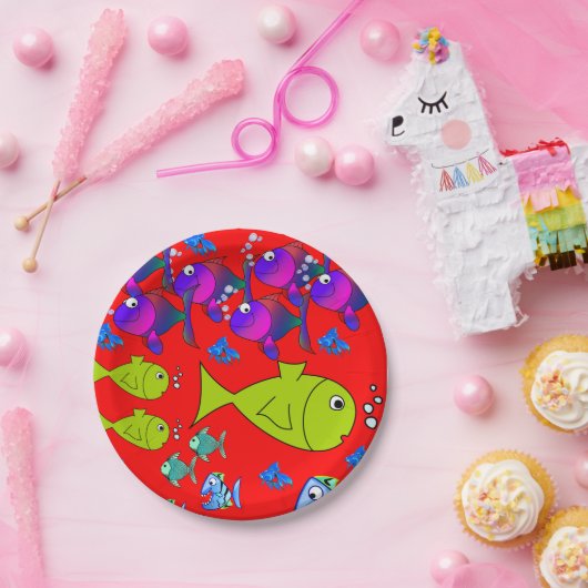 Papierfisch für Teller (Party)
