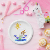 Papierfisch für Teller (Party)