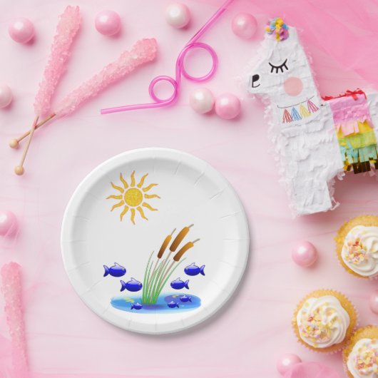 Papierfisch für Teller (Party)