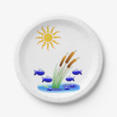 Papierfisch für Teller (Vorderseite)