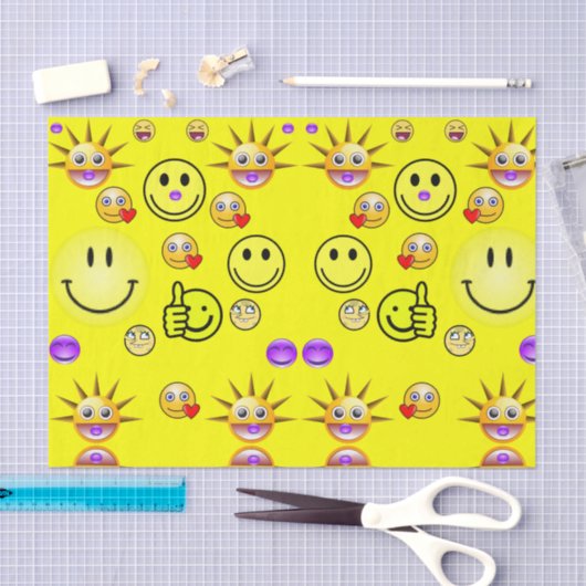 Papierflächen aus dekorativem Gewebe Seidenpapier (Handwerk)