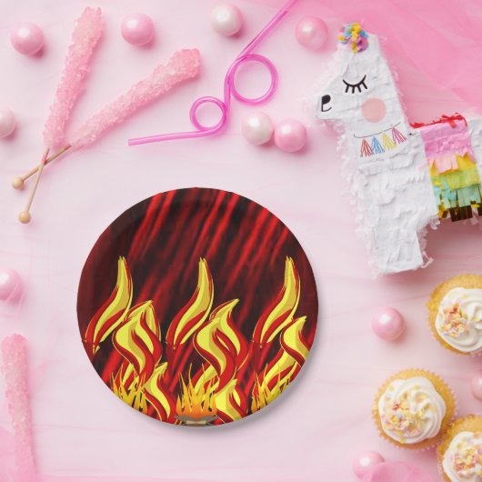 Papierflamme Pappteller (Party)