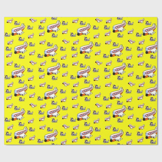 Papierflieger Geschenkpapier (Flach)