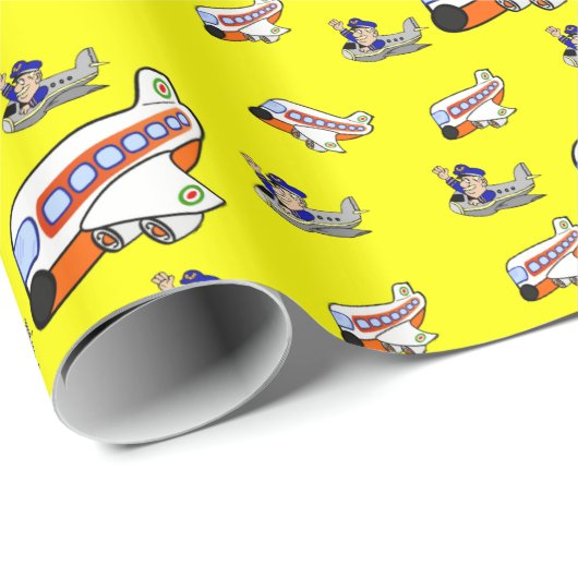 Papierflieger Geschenkpapier (Rolleneckpunkt)