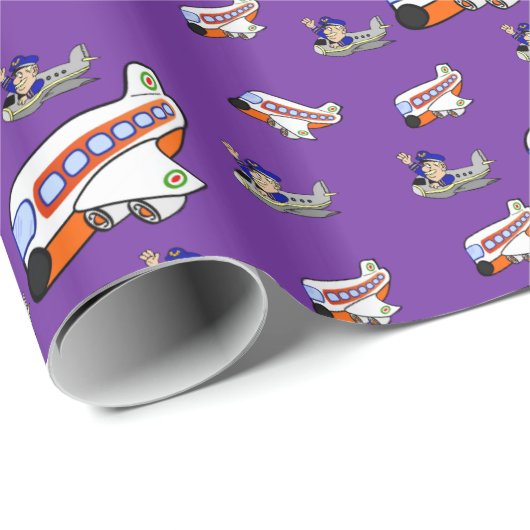 Papierflieger Geschenkpapier (Rolleneckpunkt)