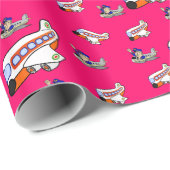 Papierflieger Geschenkpapier (Rolleneckpunkt)