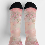 Papierflügel und Rose Socken (Oben)
