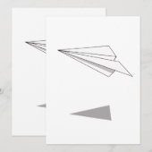 Papierflugzeug (Vorne/Hinten)