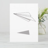 Papierflugzeug (Stehend Vorderseite)