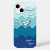 Papierflugzeug | Abenteuer beginnt Case-Mate iPhone Hülle (Rückseite)