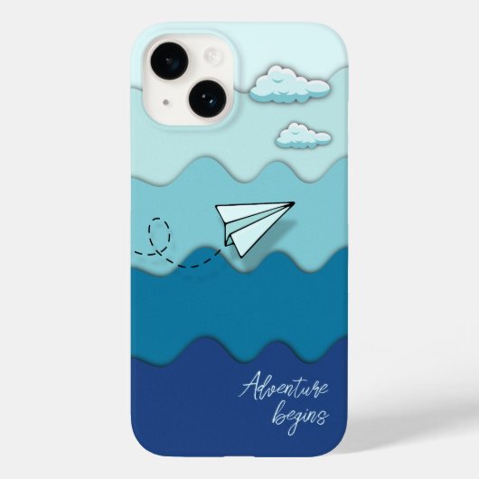 Papierflugzeug | Abenteuer beginnt Case-Mate iPhone Hülle (Rückseite)